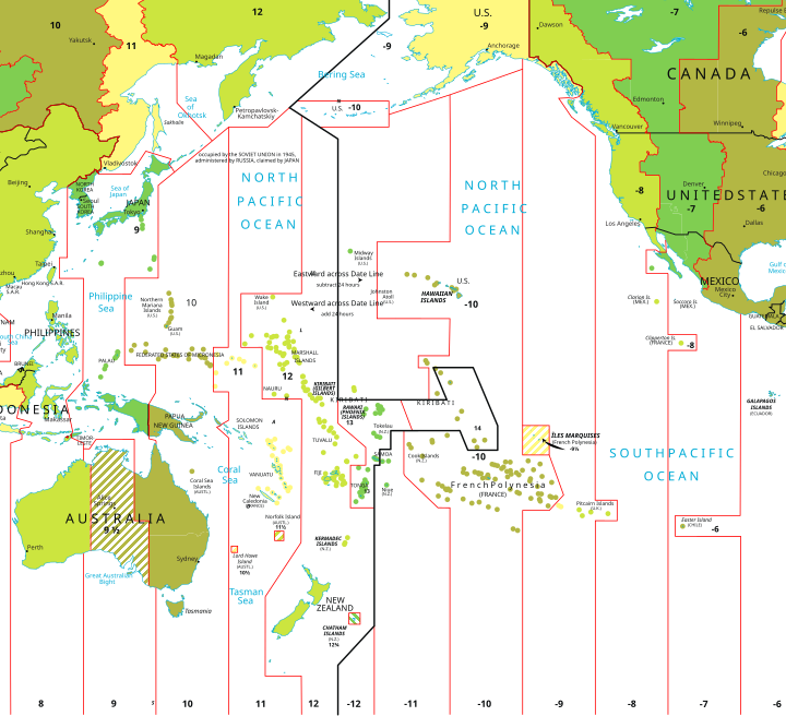 Pacific Islands Region Map